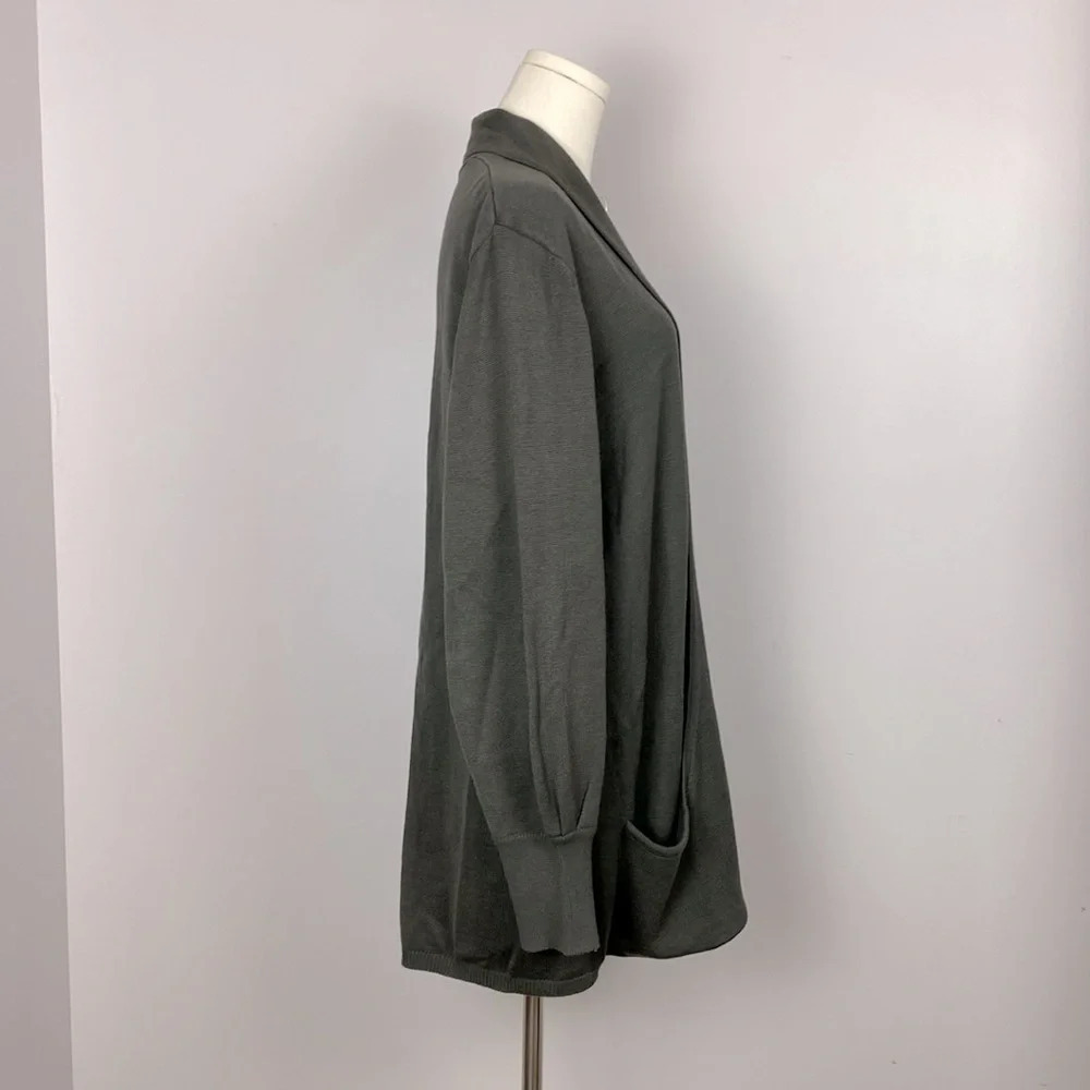 Vintage Sideffects Open Front Cardigan With Large… - image 5